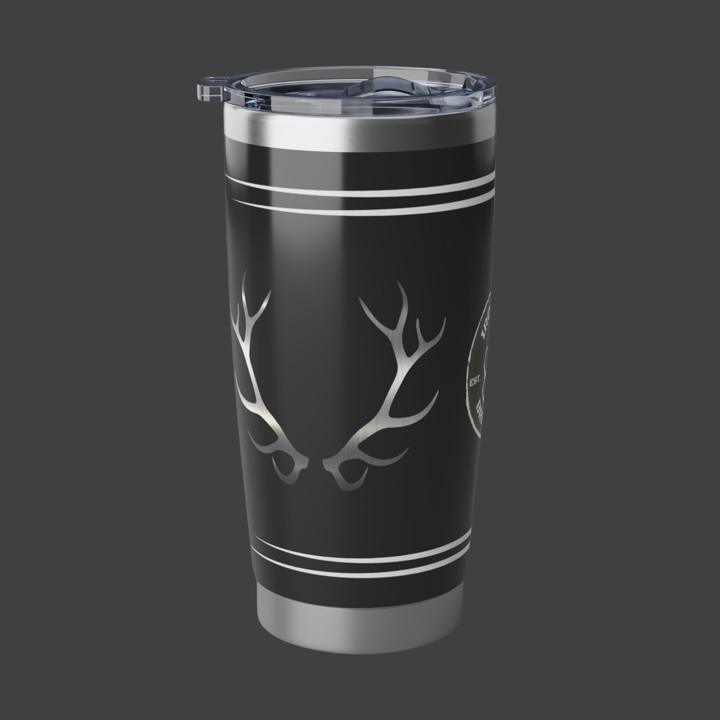 Elk Antler & Iron Sight Tumbler