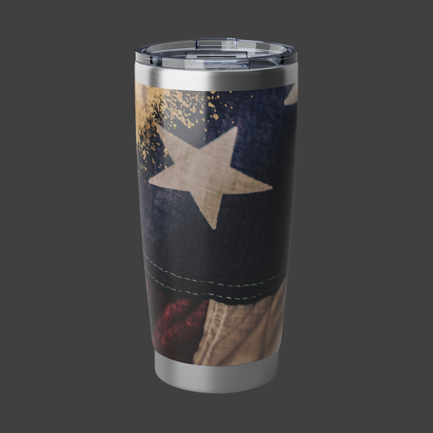 American Flag Tumbler